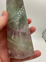 Large Fat Watermelon Fluorite Tower #2