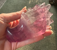 Fluorite Dragon Head Carving #18