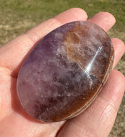 Amethyst Mixed with Stripe Agate Palm Stone #10