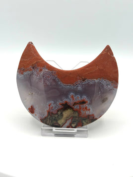 Money Agate Carved Moon #2
