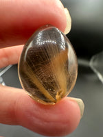 High Quality Gold Rutilated Quartz Teardrop