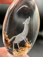 Beautiful Wolf Garden Quartz Inner Scene Carving #2