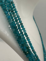 Natural 2mm Blue Apatite Necklaces