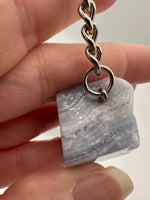 Blue Lace Agate Keychain