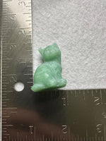 Green Aventurine Carved Cat #2
