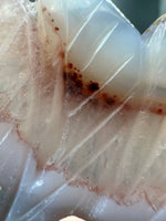 Druzy Agate Geode Indigenous-Inspired Profile Headdress Carving #10