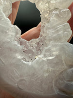 Druzy Agate Geode Indigenous-Inspired Profile Headdress Carving #5