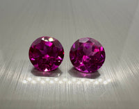 Manmade Pink Sapphire 10mm Round