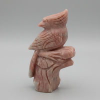 Pink Opal Bird Carving #2
