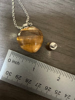 Tiger Eye Perfume/Essential Oil Bottle Necklace