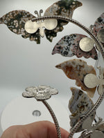 8th Vein Ocean Jasper Butterfly Stand with Small Sphere Holder #2