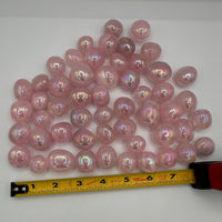 Bubblegum Pink Rose Quartz Aura Tumbles