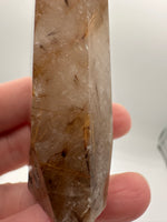 Gold Rutilated Quartz Point #9