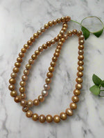 Golden Freshwater Pearl Strand #15