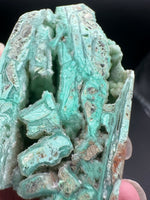 Indonesia Turquoise Crystal Tower 79g – Natural Vugs & Layered Matrix #3