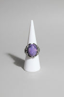 Natural Charoite Ring #12