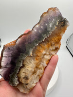 Fluorite Mixed Cube Pyrite & Acicular Slab #5