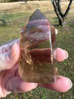Gold Rutilated Quartz Point #4