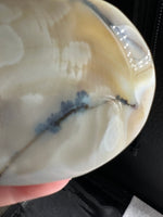 Large Amethyst Dendritic Agate Heart with Stand #3