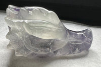 Rainbow Fluorite Dragon Head Carving #7 – 405g