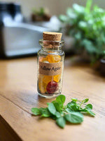 Yellow Agate Chips In Bottle