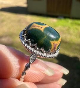 8th Vein Ocean Jasper S925 Sterling Silver Ring #7