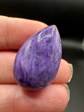 Charoite Pear Shape Cabochon Good Quality #3