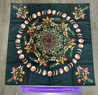 Moon Phase Altar/Tarot Tapestry Cloth
