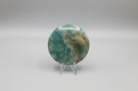 Moss Agate Polished Round Slice #39