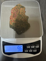 8th Vein Ocean Jasper Polished Slab #1 – Rare Green Orbs with Rich Red & Rust Patterning – Madagascar