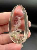 Beautiful Seahorse Garden Quartz Inner Scene Carving #3