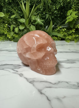 Unique Fire Quartz Skull #4