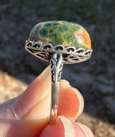 8th Vein Ocean Jasper S925 Sterling Silver Ring #10