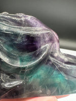 Rainbow Fluorite Dragon Head Carving #6 – 441g