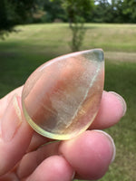 Pear Shape Candy Fluorite Cabochon #8