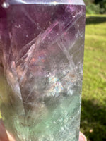 Large Fat Watermelon Fluorite Tower #3