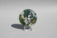 Moss Agate Polished Round Slice #28