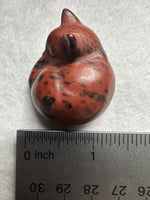 Mahogany Obsidian Sleeping Cat