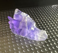 Purple Fluorite Dragon Head Carving