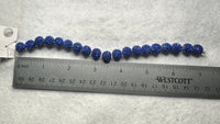 Royal Blue Rhinestone Pave Bead Strand – Graduated Sparkle Beads for Jewelry Making