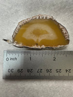 Yellow Agate Pendant (Dyed)