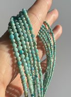 Natural 2mm Blue Opal Necklaces