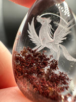 Beautiful Pegasus Garden Quartz Inner Scene Carving #3