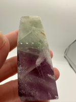 Feather Fluorite Free Form with Rainbows #1