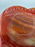 Carnelian Heart Palm Stone #12