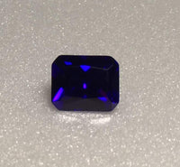 Emerald Cut Purple Cz 12x10mm 9.60ct
