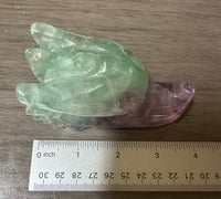 Fluorite Dragon Head Carving #5