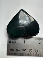 Rainbow Sheen Obsidian Heart #6