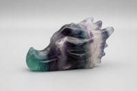 Fluorite Dragon Head Carving #22