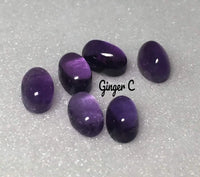 Amethyst 6x4mm Oval Cabochon
